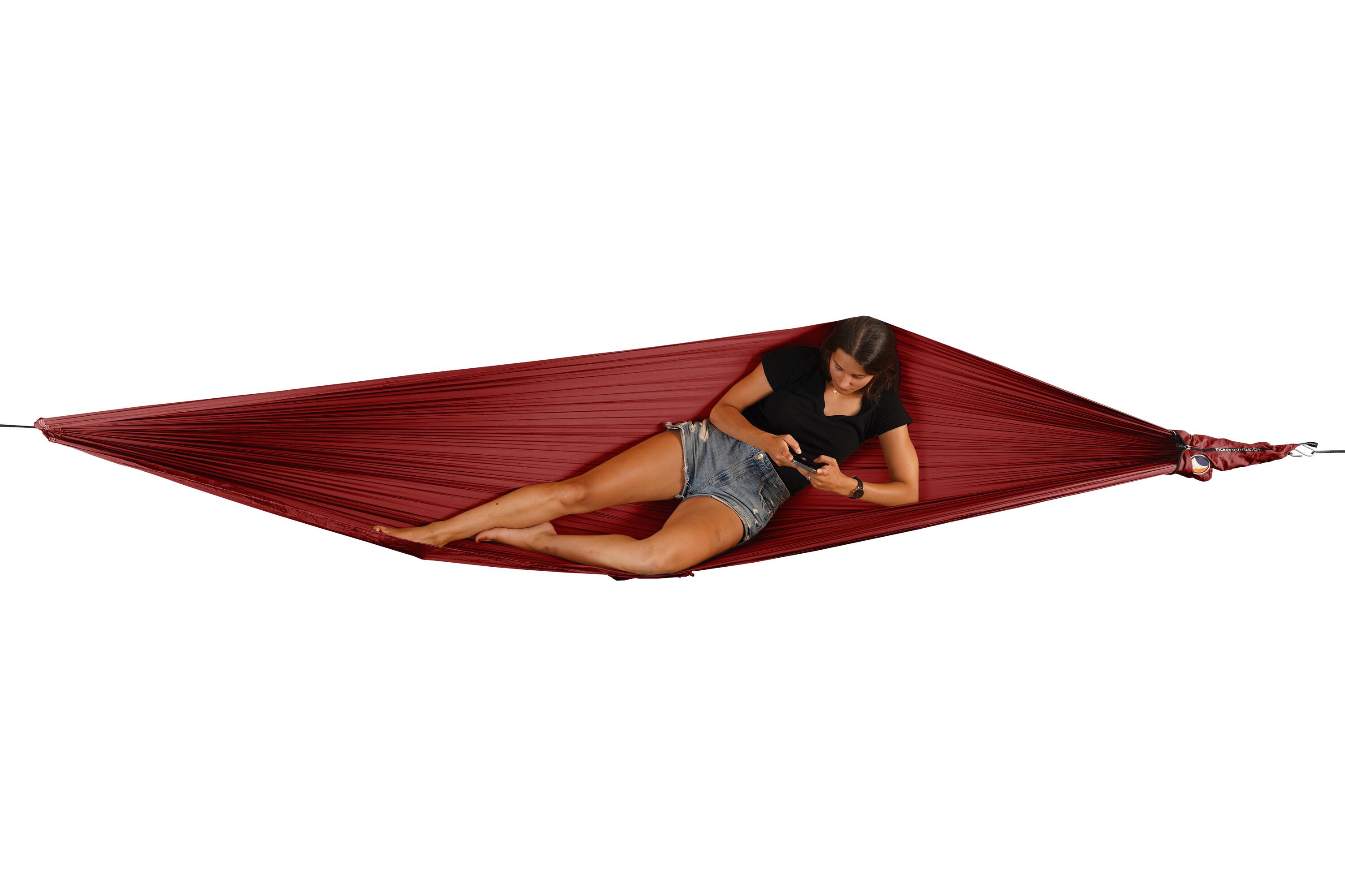 compacte hangmat bordeaux 2/5