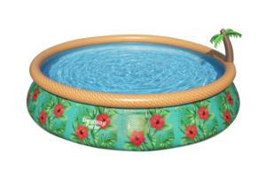 Piscina insuflável multicolorida - 457 x 84 cm - 9.677 l