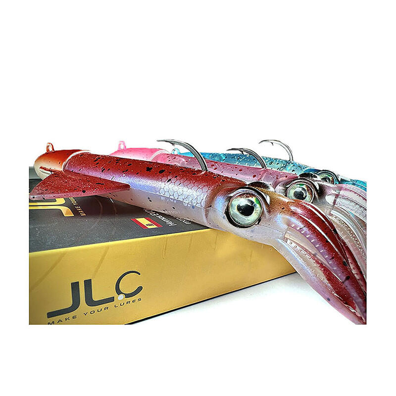 Vinilo Pesca Jigging Spinning JLC Xipi Evo 170 mm  Transparent UV  220 g 17 cm 4/5