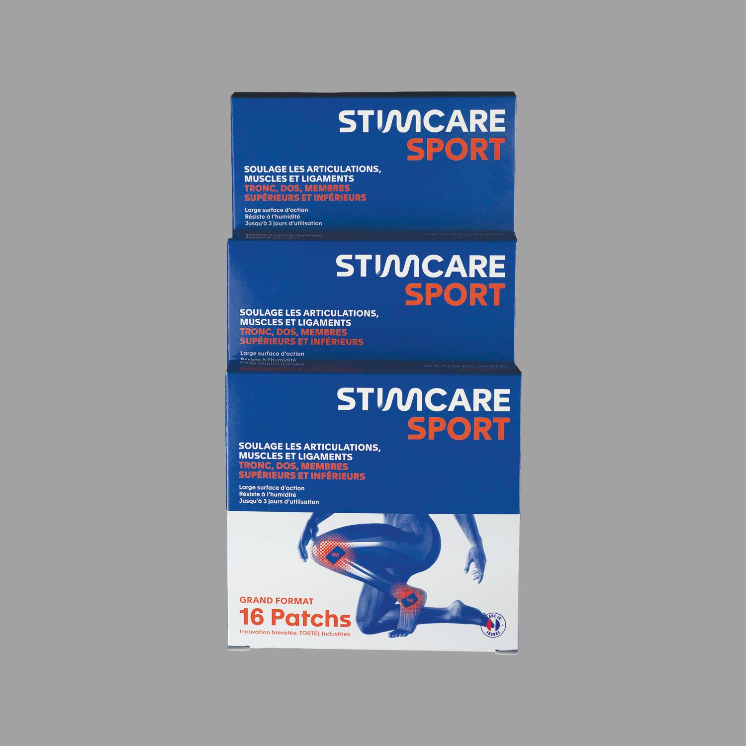 STIMCARE Conjunto de 3 caixas de 16 adesivos SPORT