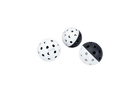 LUXE Luxe Black & White Pickleball Balls
