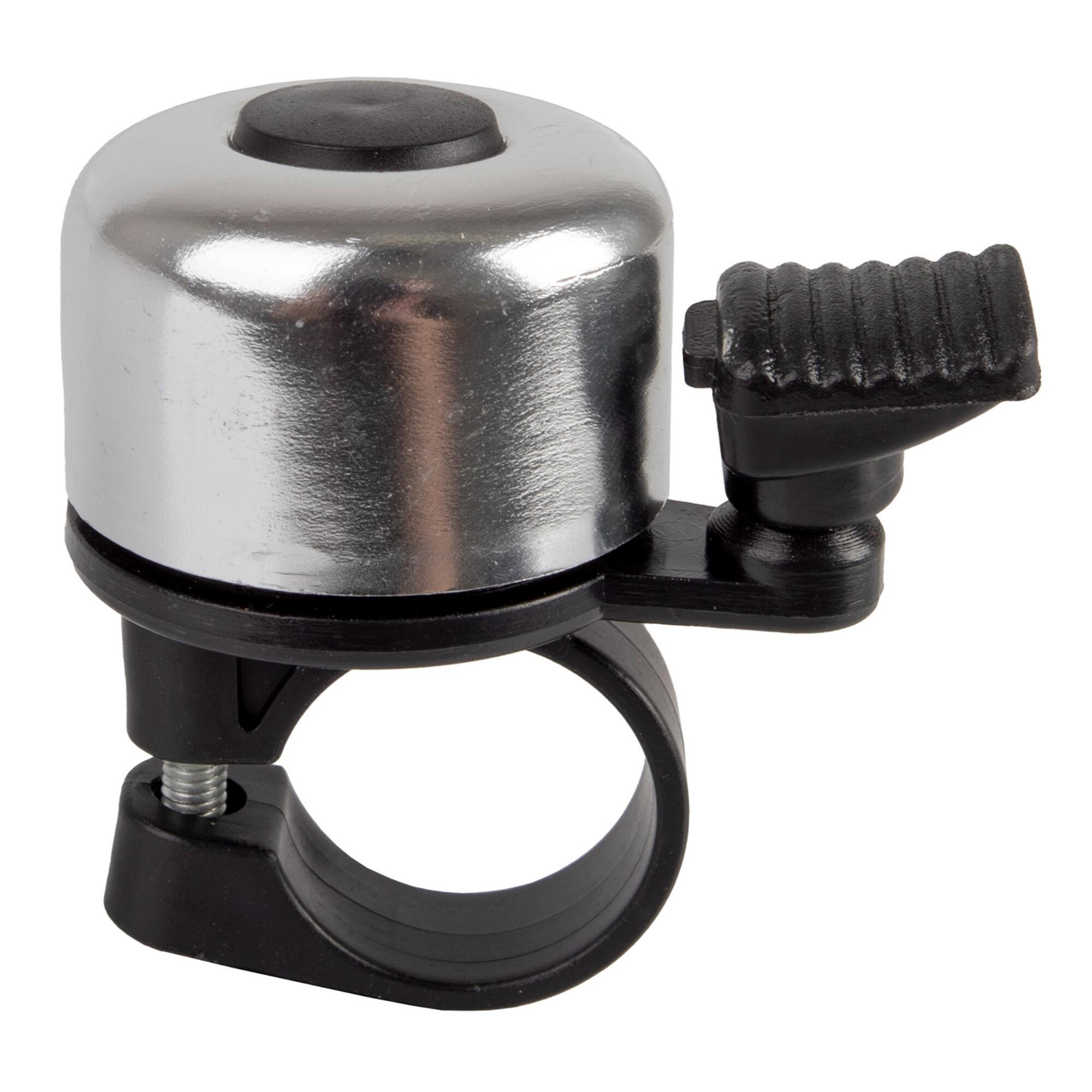 Universal Aluminium Bike/Cycle Mini Ping Bell - Silver 1/3