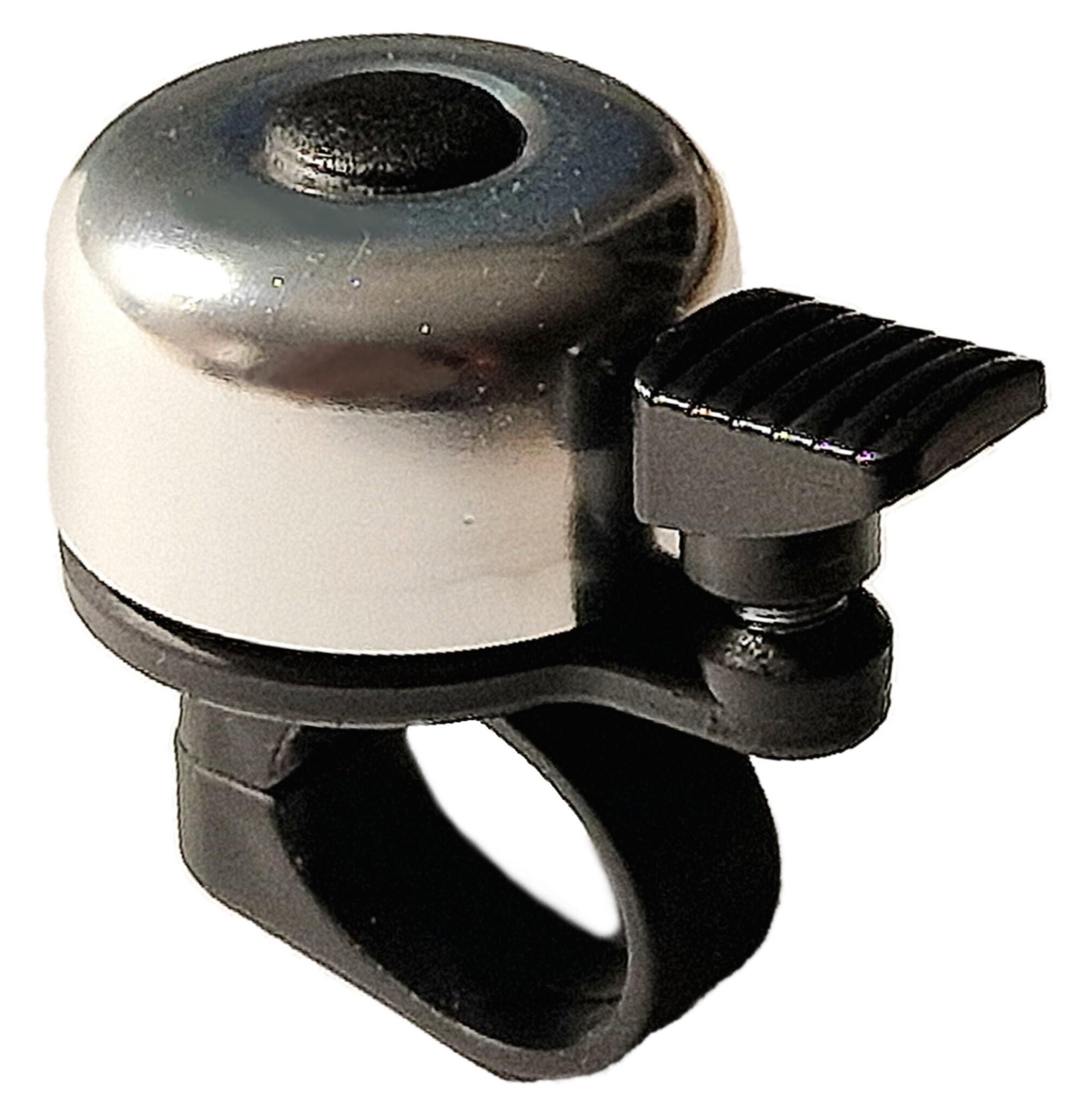 Universal Aluminium Bike/Cycle Mini Ping Bell - Silver 3/3