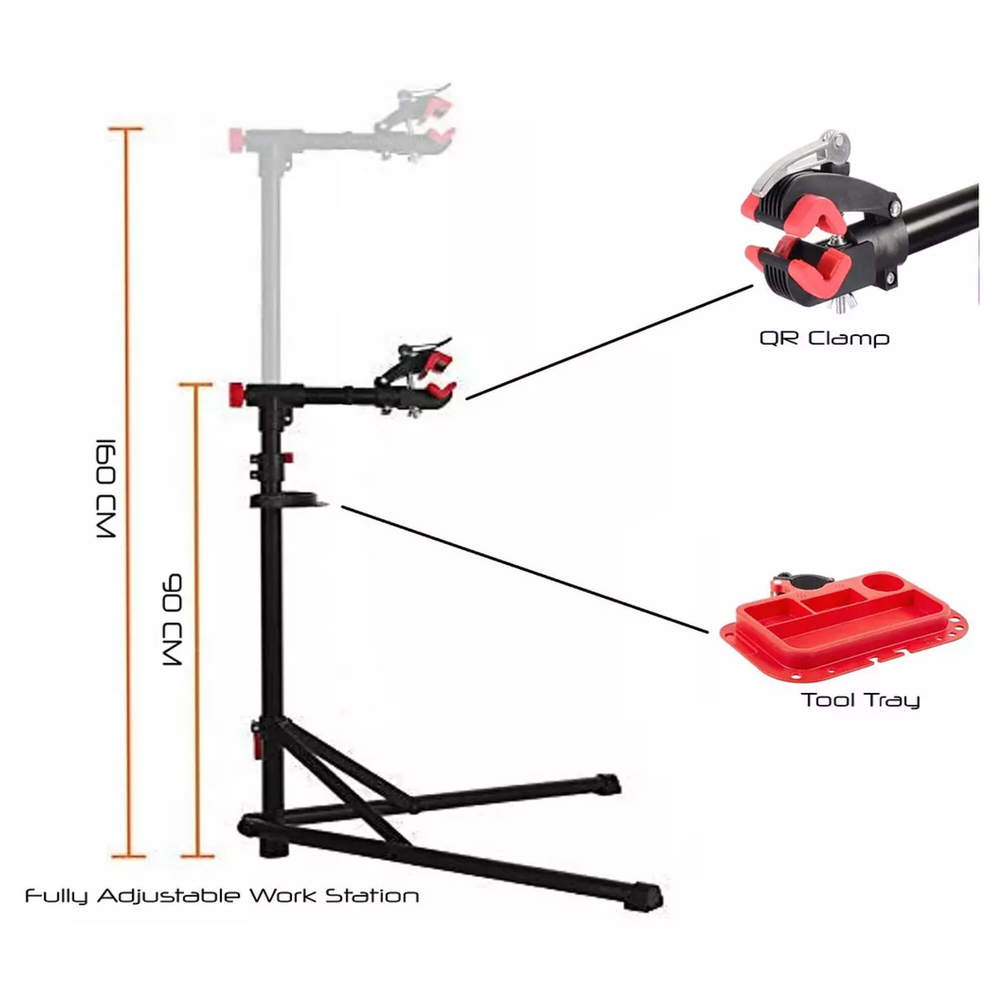 Foldable Bike Workstand 360° Turnable Arm - 28kg Max Load Capacity 2/5