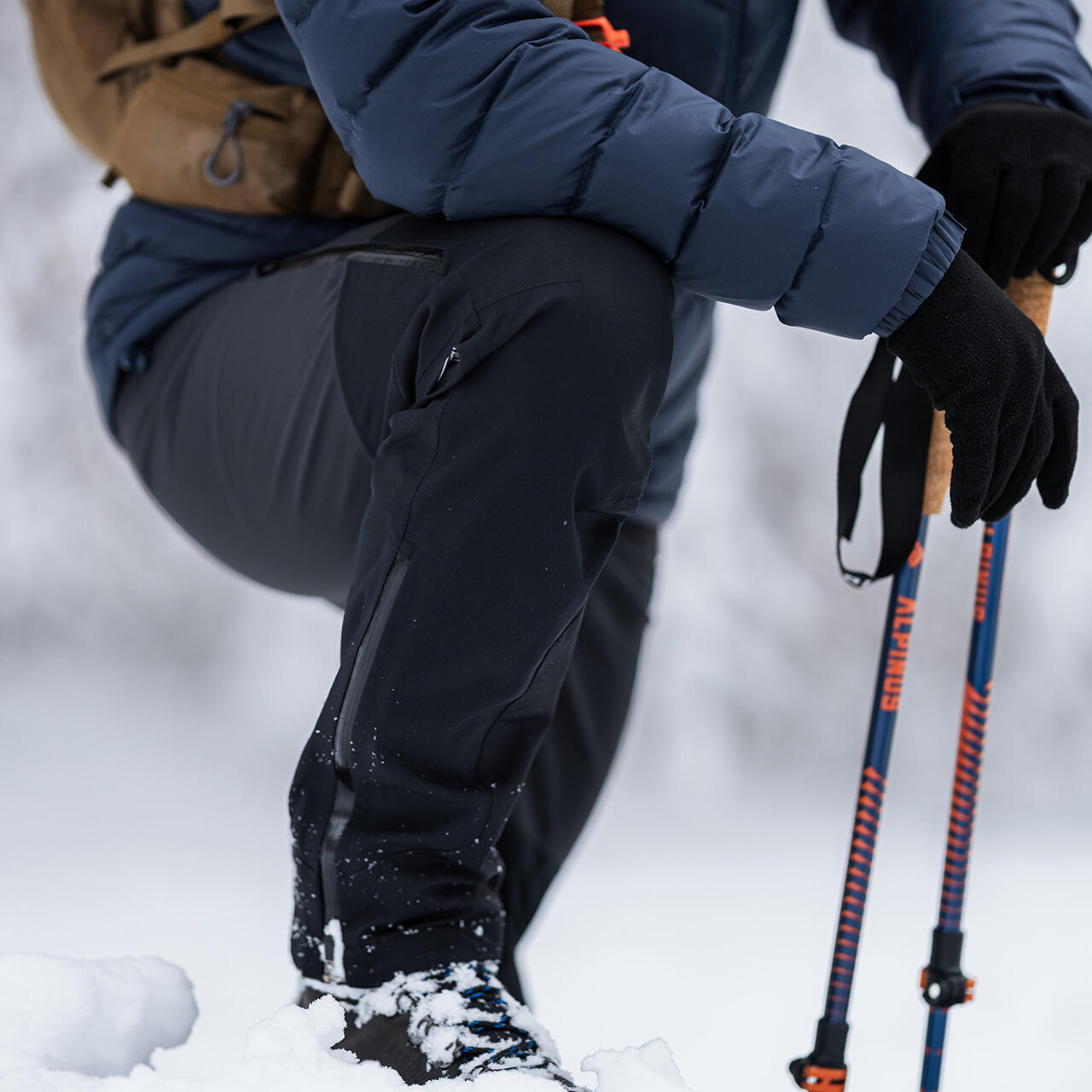 Stevige herenbroek voor bergtrekking heren Alpinus Gomtu met 20.000 mm membraan 6/7