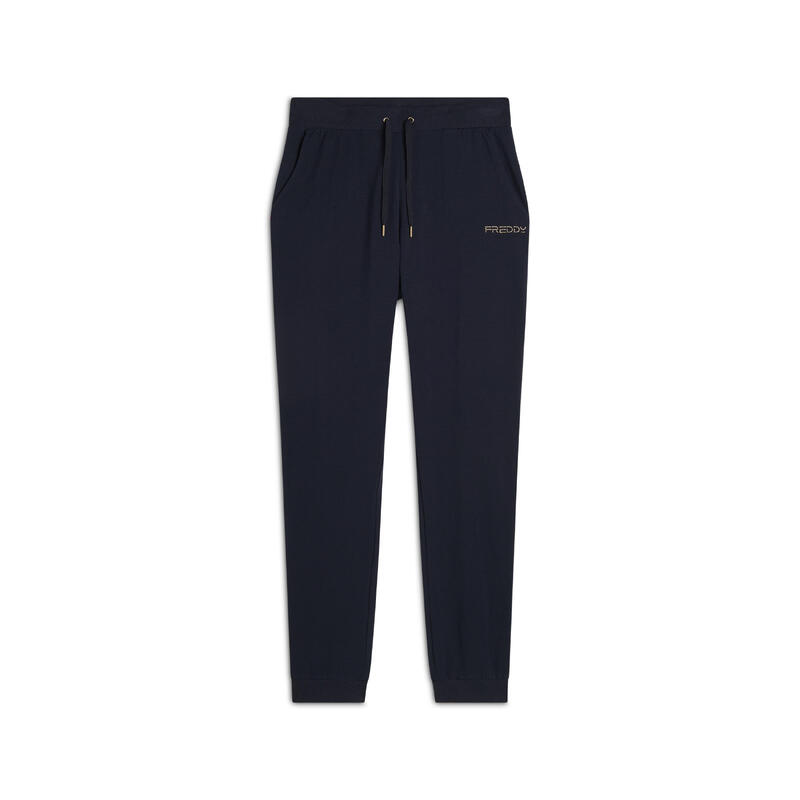 Pantalon en jersey avec bas côtelé