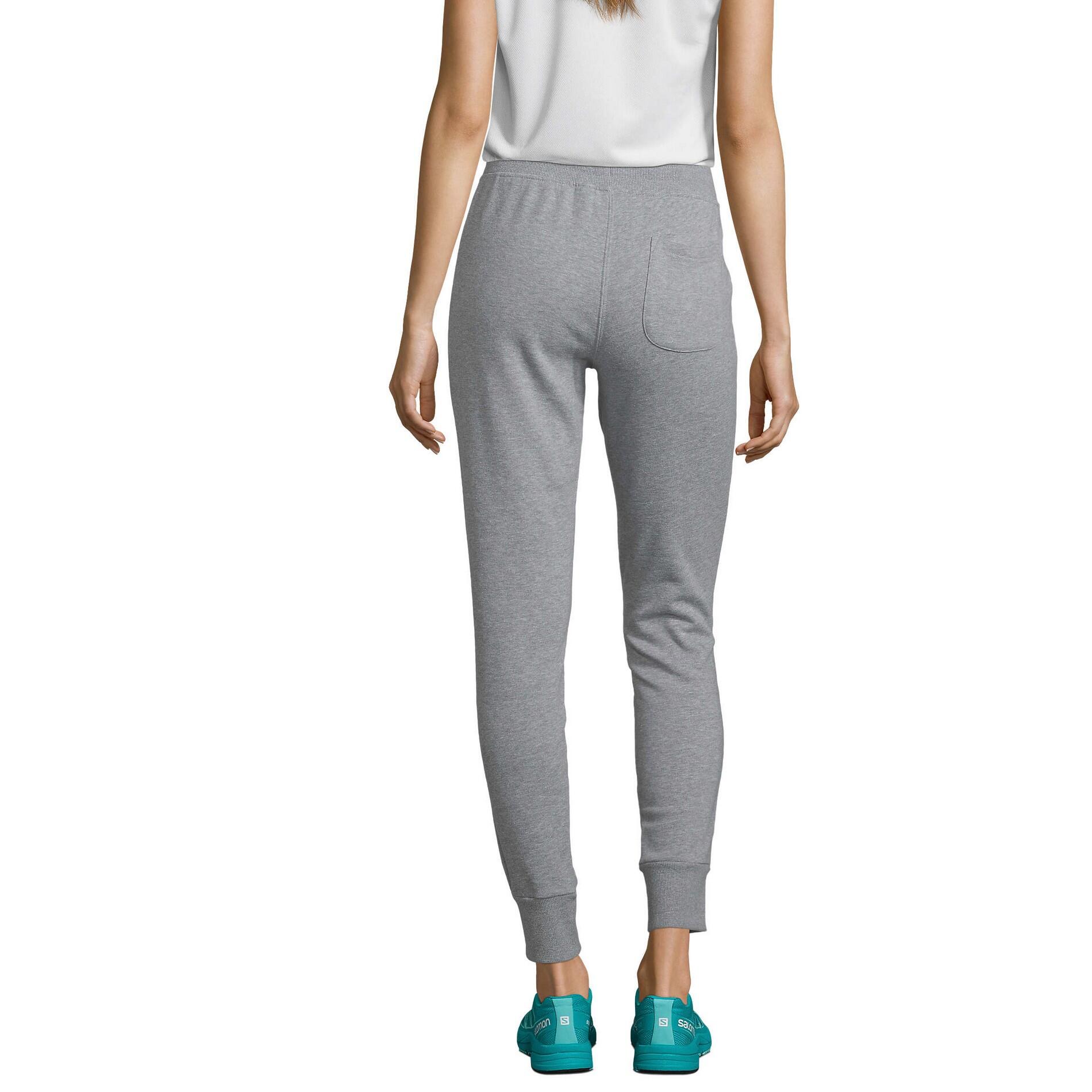 Pantaloni Da Jogging Donna SOLS Jet Grigio Melange 2/4