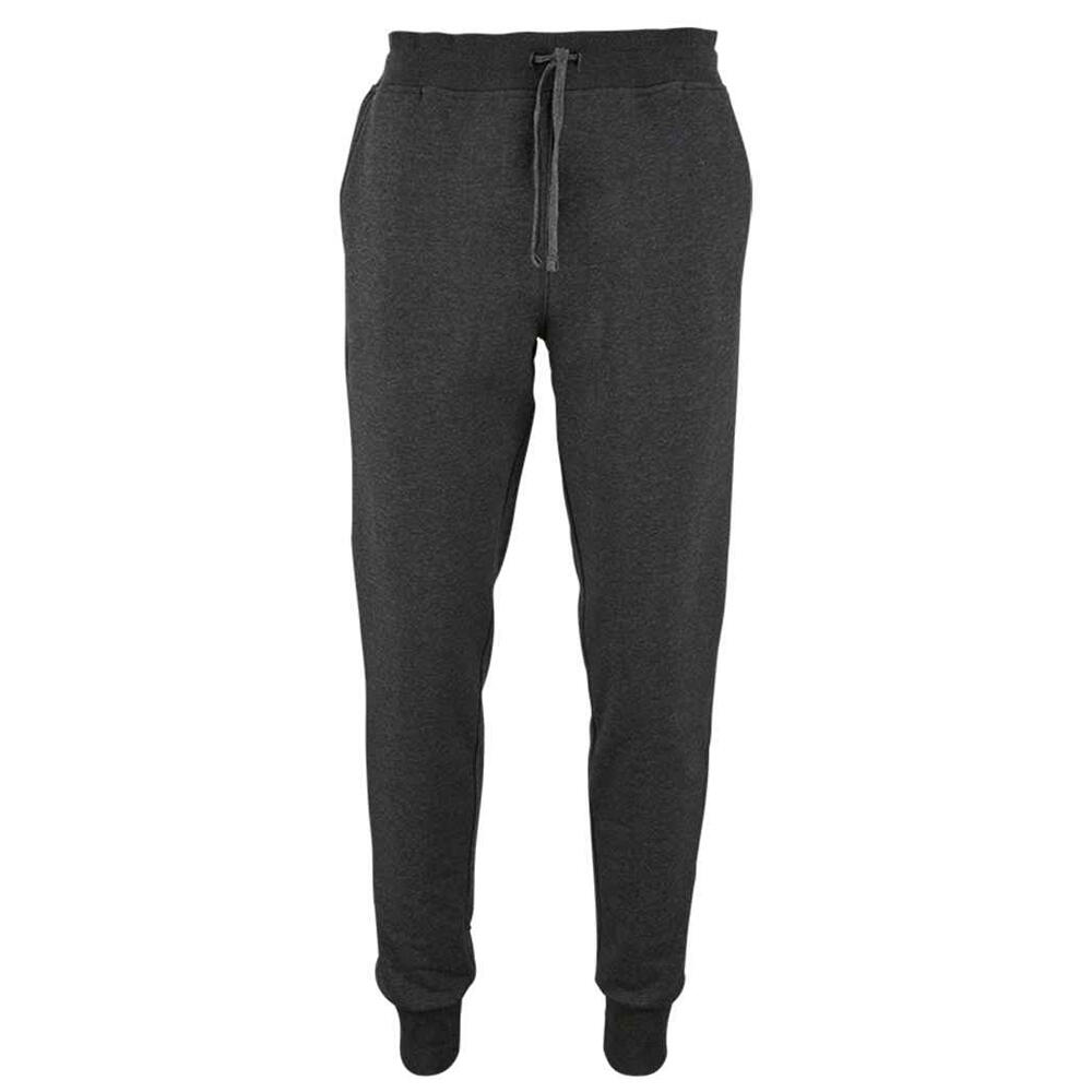 Calças de jogging Jake Polycotton Slim para homem Melange Carvão Vegetal