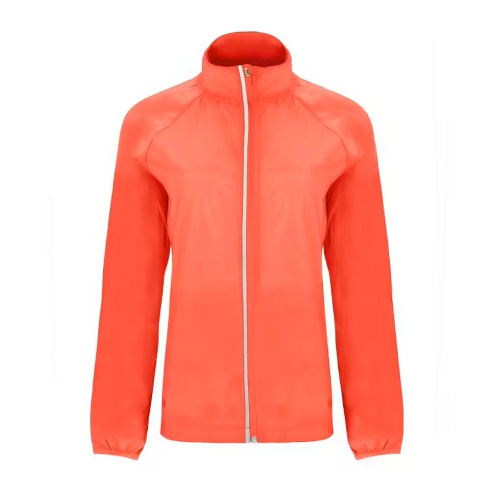 Mulher/Senhora Glasgow Packaway Slim Cortavento Coral fluorescente