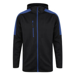 Veste Softshell ACTIVE Adulte (Gris Foncé Chiné / Noir)