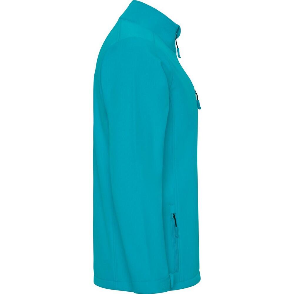 Heren Nebraska Soft Shell Jas (Aquamarine) 4/4