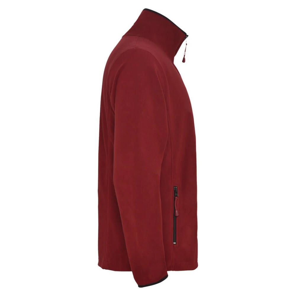 Casaco de microfibra Luciane para homem (Vermelho granada) 3/3
