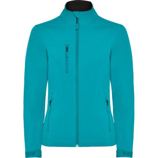 Dames Nebraska Zachte Shell Jas (Aquamarine)