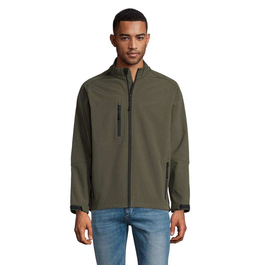 Mens Relax Soft Shell Jacket (Army)