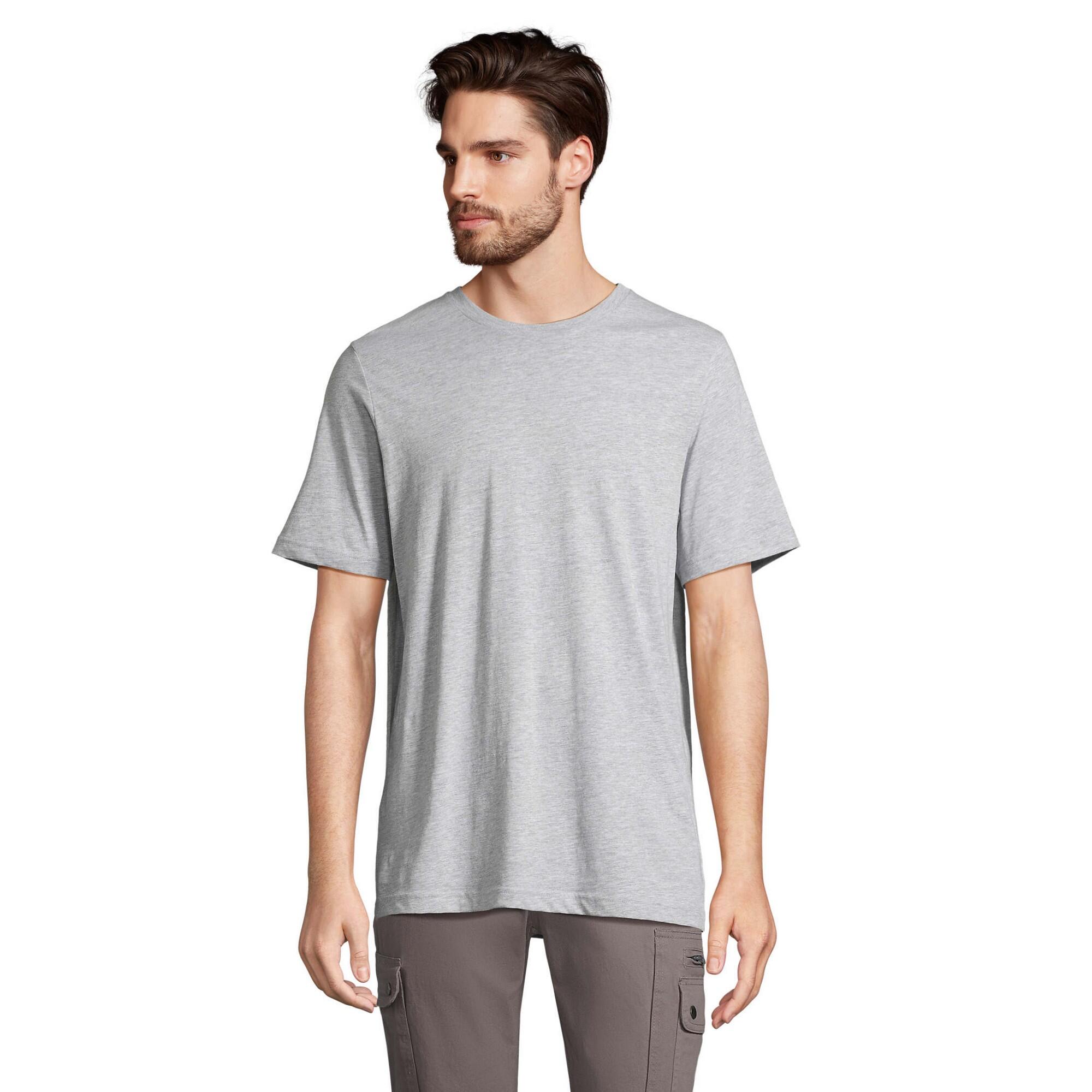 Tshirt TUNER Adulte (Gris Clair Chiné) 1/4