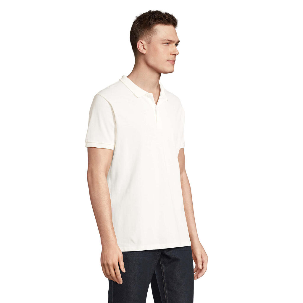 Mens Planet Polo Shirt (Off White)