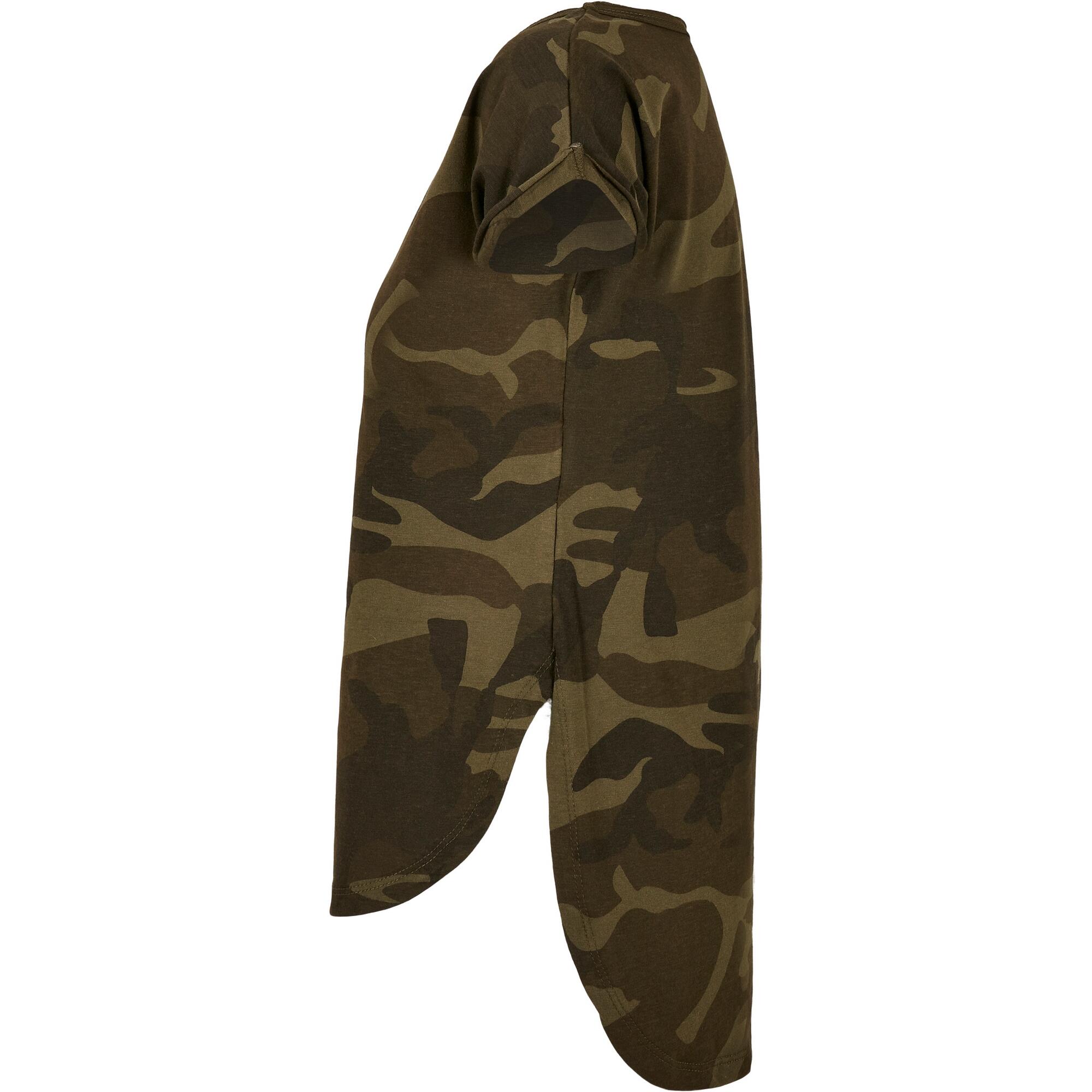 Dames Camo TShirt (Olijf Camo) 3/4