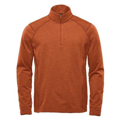 Heren treeline performance quarter zip sweatshirt (saliegroen heide)