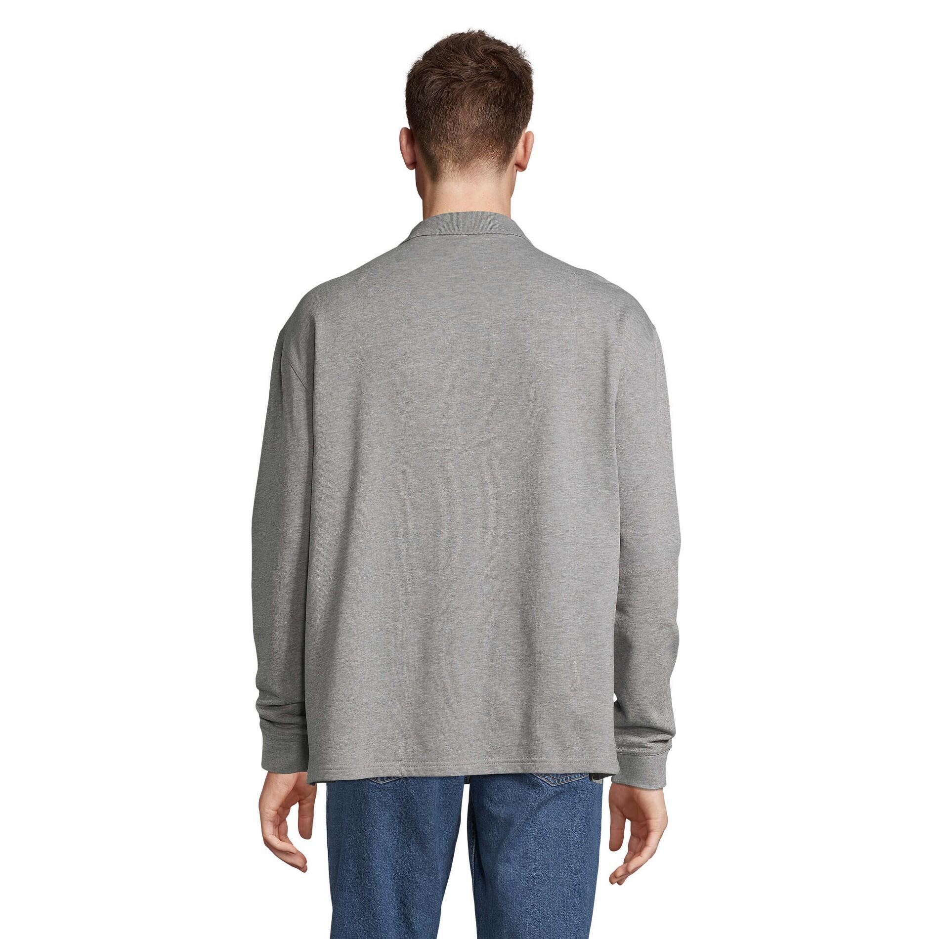 Sweat POLO HERITAGE Adulte (Gris Chiné) 2/4