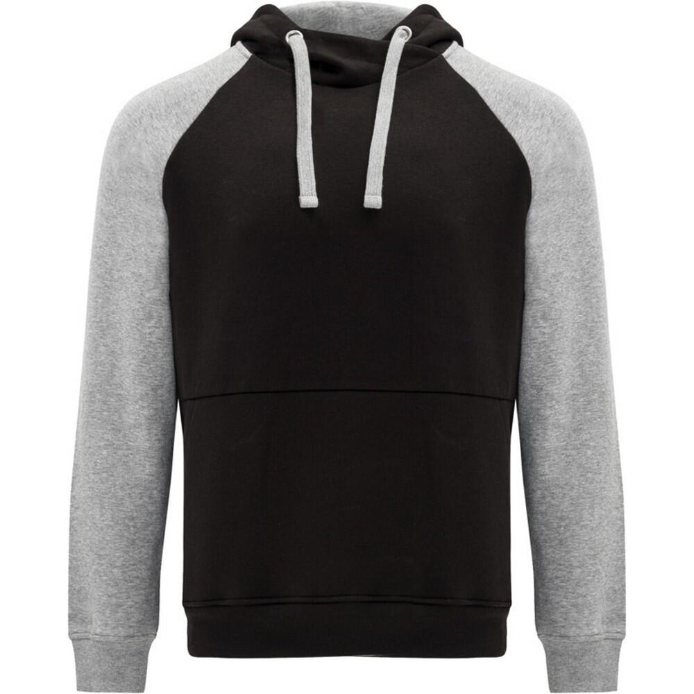 Roly - Sweat À Capuche Badet Adulte (noir / Gris Chiné) - Sweat-shirt - Gris|noir - 52 2xl - Decathlon