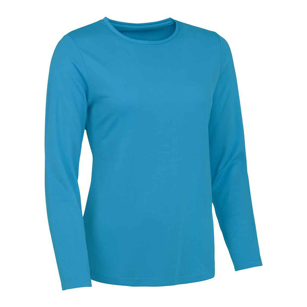 Tshirt Manches Longues Motif/style Uni Femme (Bleu Saphir) 2/2