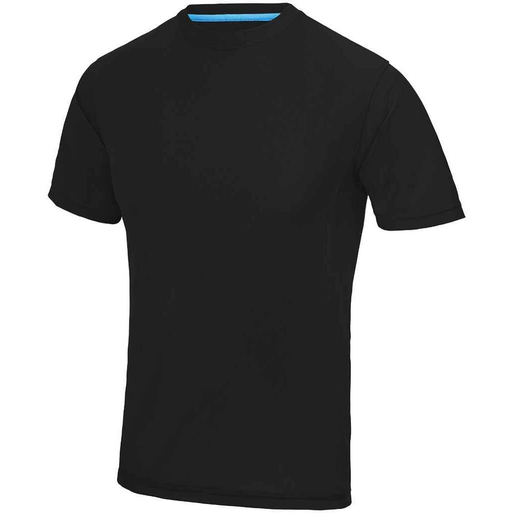 T-shirt supercool performance unissexo para adultos preto azeviche