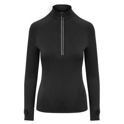 Top Mezza Cerniera Donna Just Cool Blu Scuro