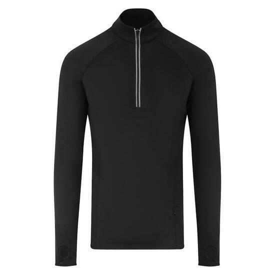 Heren CoolFlex Half Zip Top (Jet Zwart)