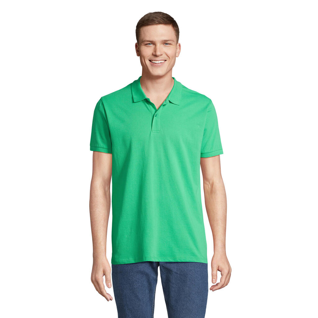 Mens Planet Polo Shirt (Spring Green)