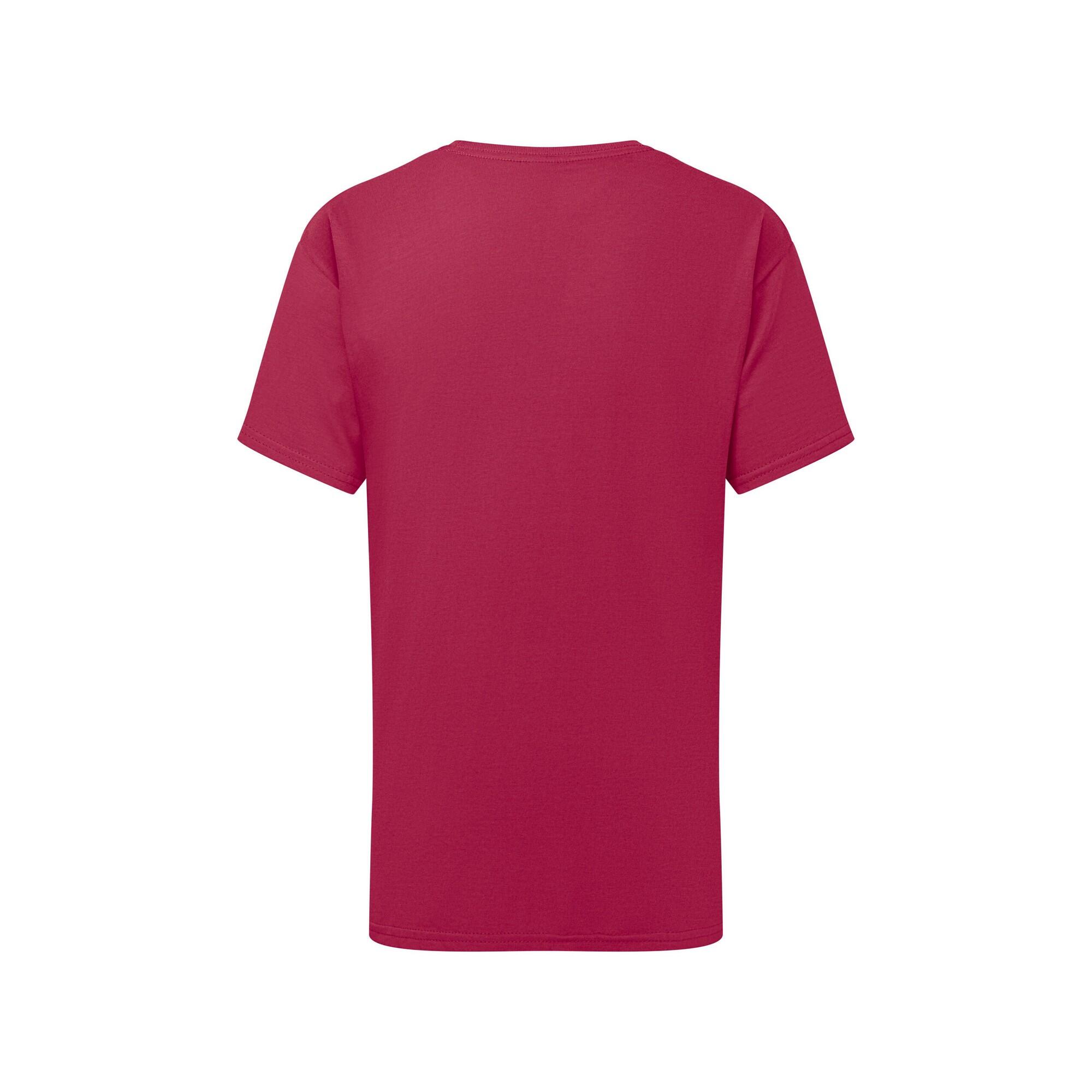 Maglietta Bambini Fruit Of The Loom Iconic 195 Mirtillo Rosso 2/3