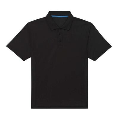 Heren supercool performance poloshirt (jet zwart)