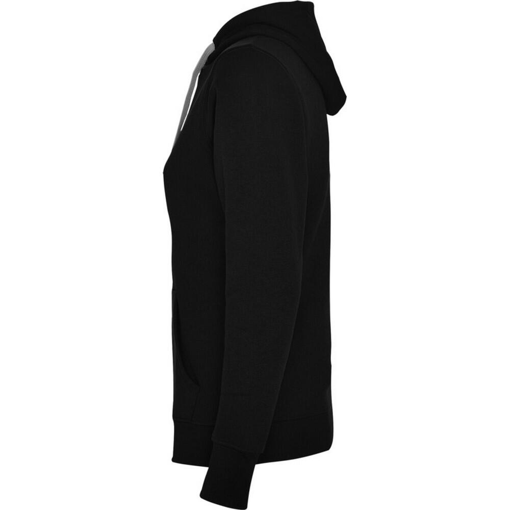 Felpa Con Cappuccio Donna Roly Urban Nero Grigio Erica 3/4