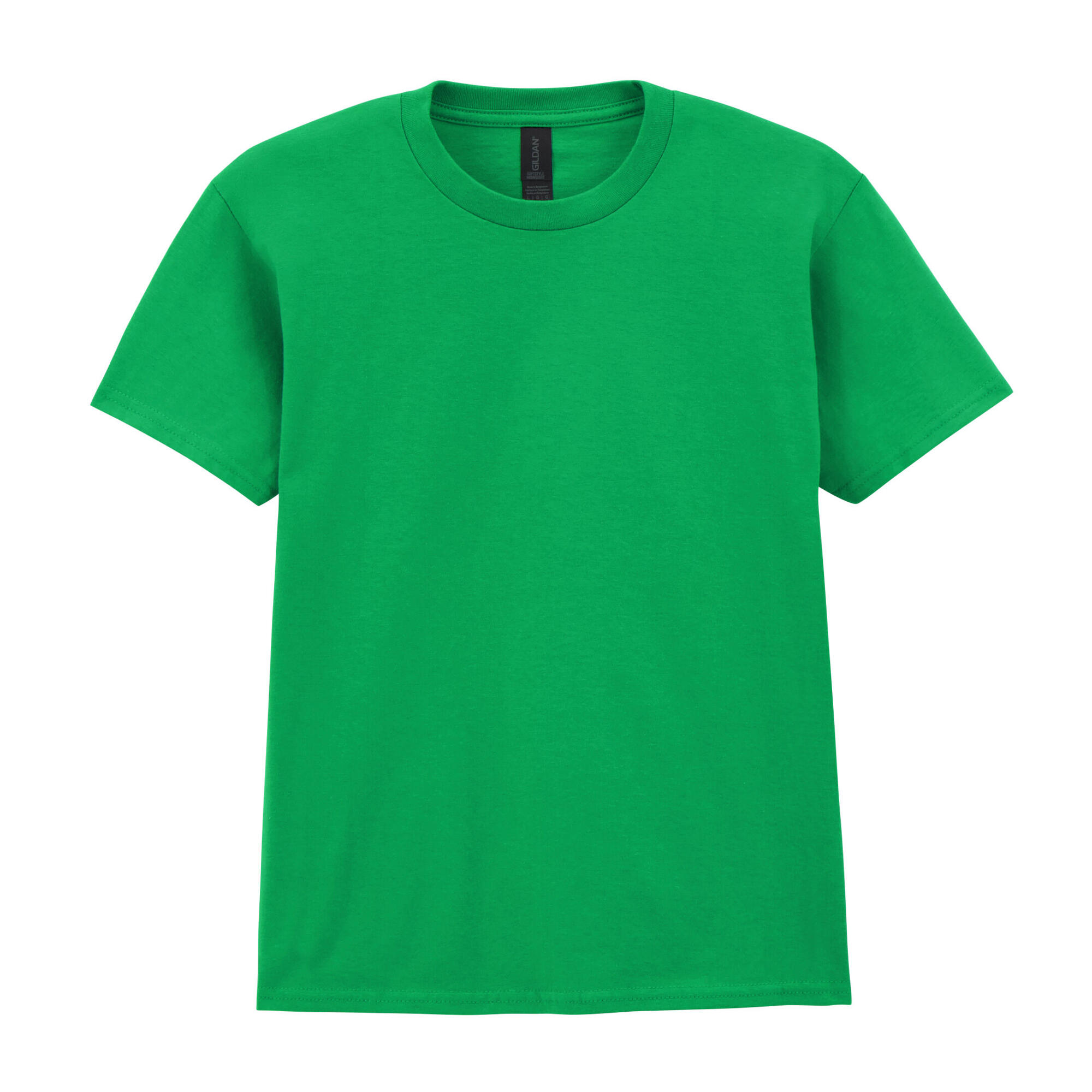 T-shirt de estilo criança/crianças de peso médio verde irlandês