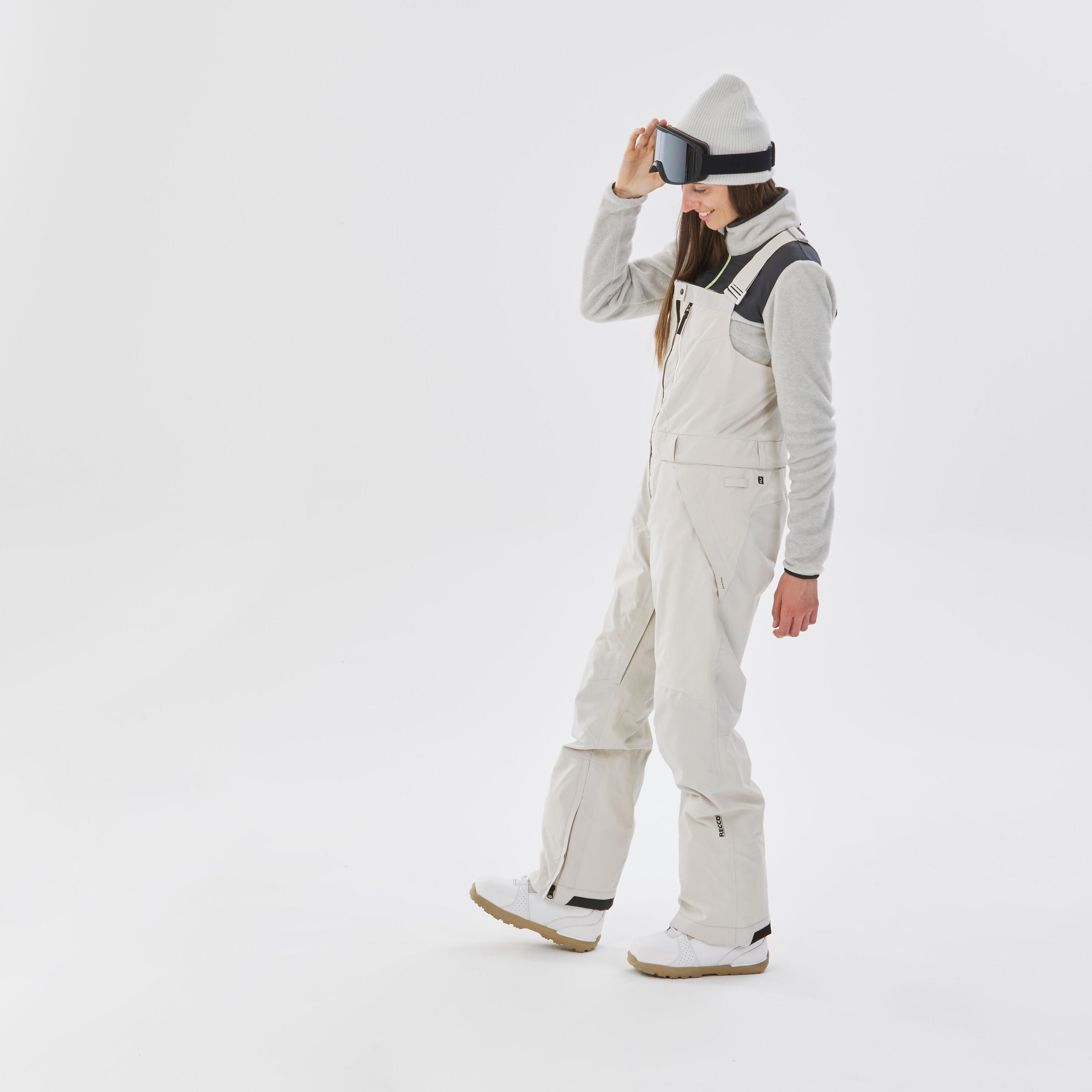 Second Life - Spodnie snowboardowe ogrodniczki damskie... - Stan Dobry 2/5