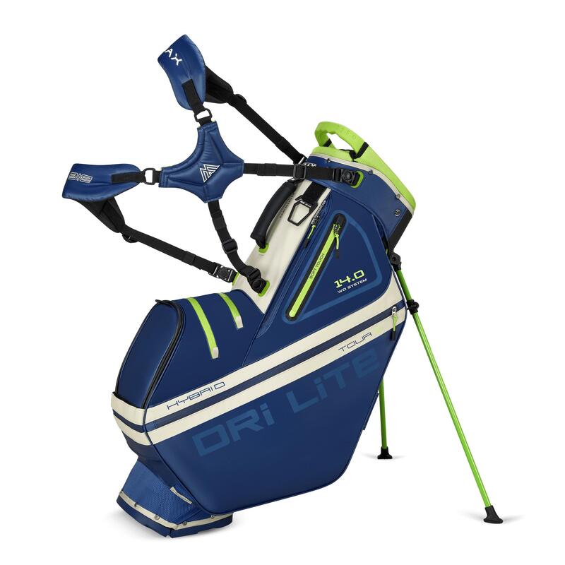 Dri Lite Hybrid Tour 2 - Sac de golf résistant à l'eau - Sac trépied - Navy Lime