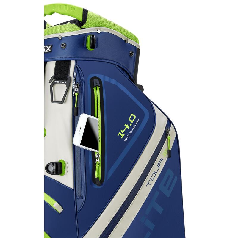 Dri Lite Hybrid Tour 2 - Sac de golf résistant à l'eau - Sac trépied - Navy Lime