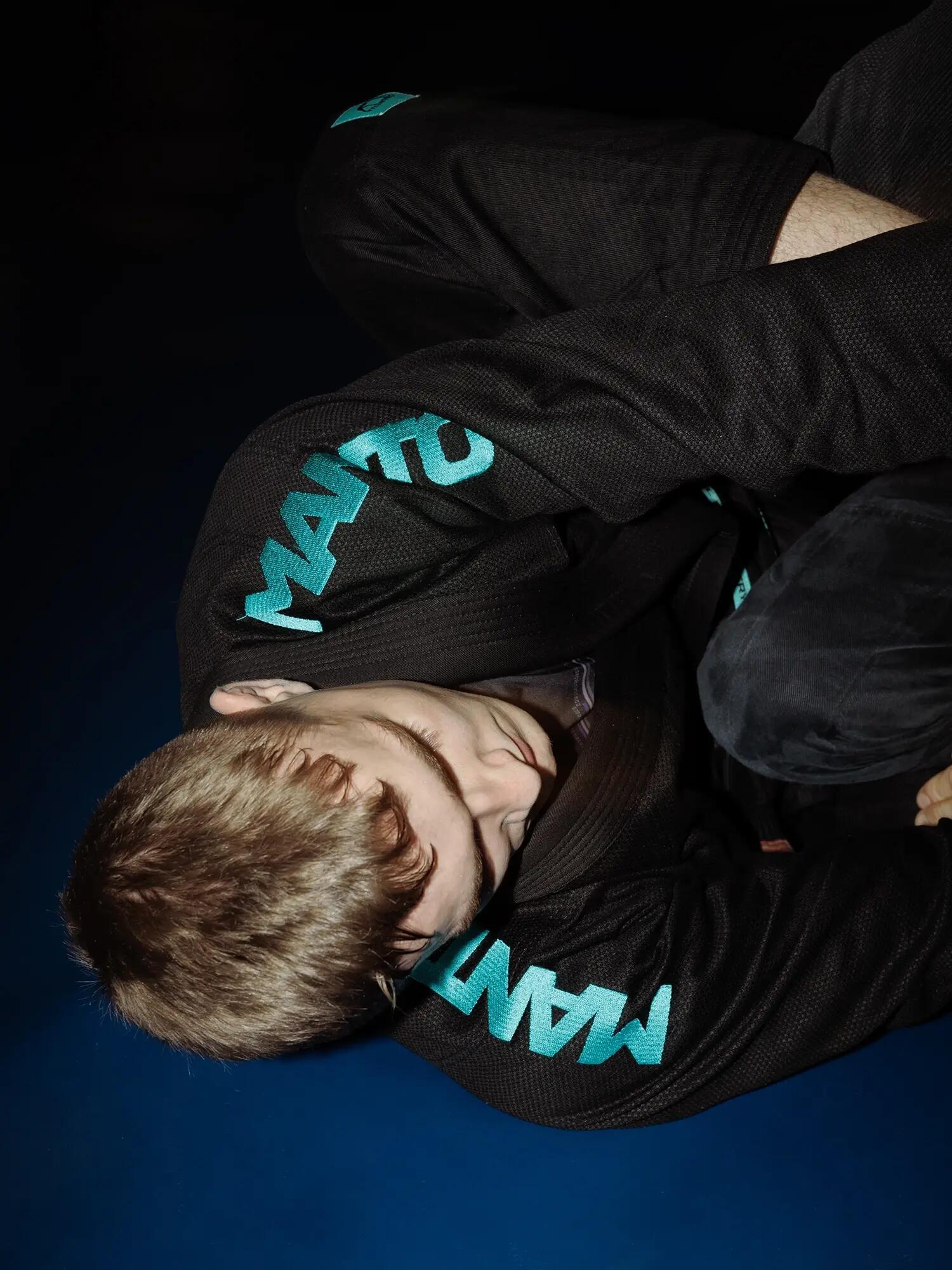 MANTO "X5" BJJ Gi czarno - turkusowe 2/7