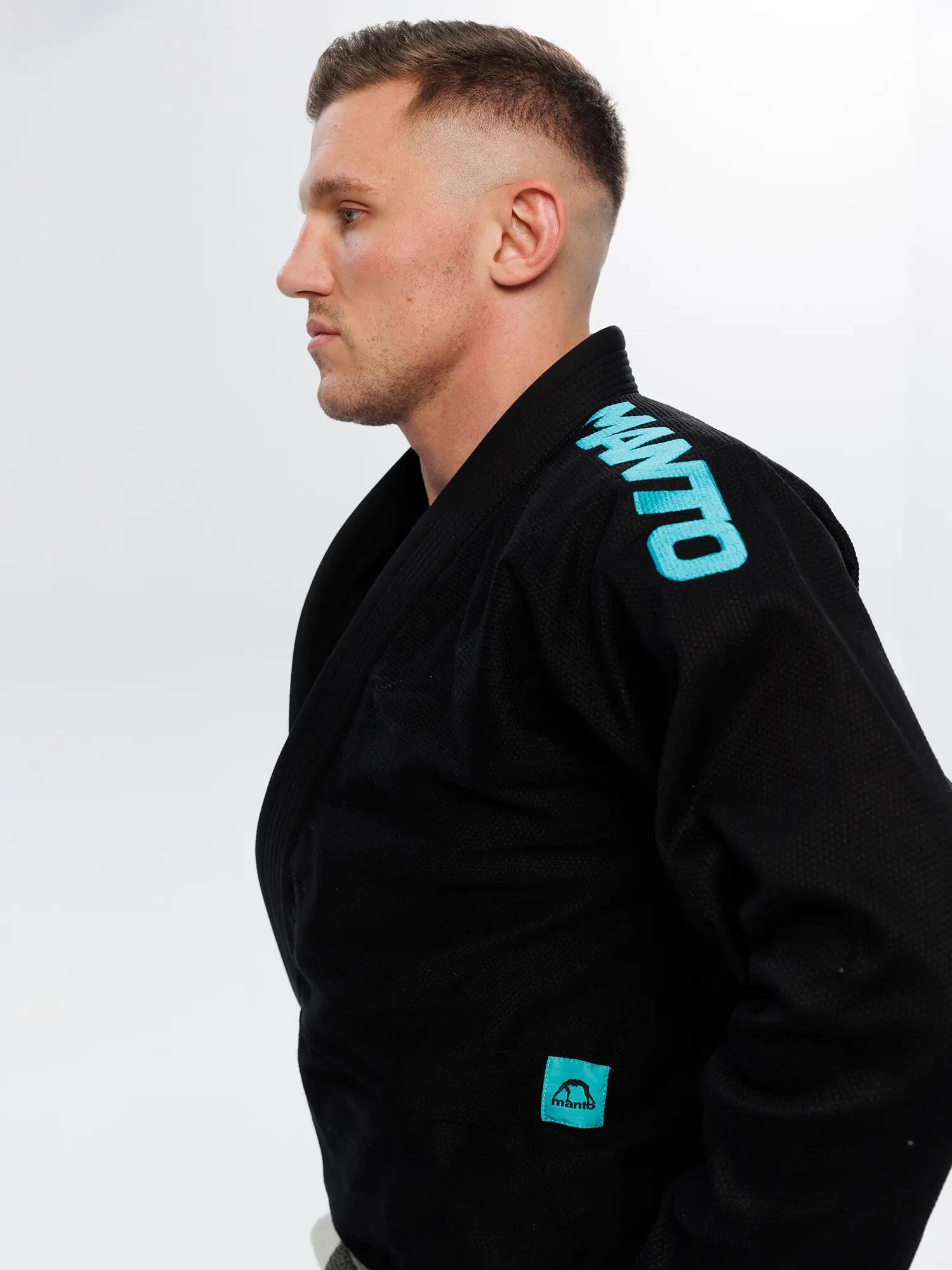 MANTO "X5" BJJ Gi czarno - turkusowe 7/7