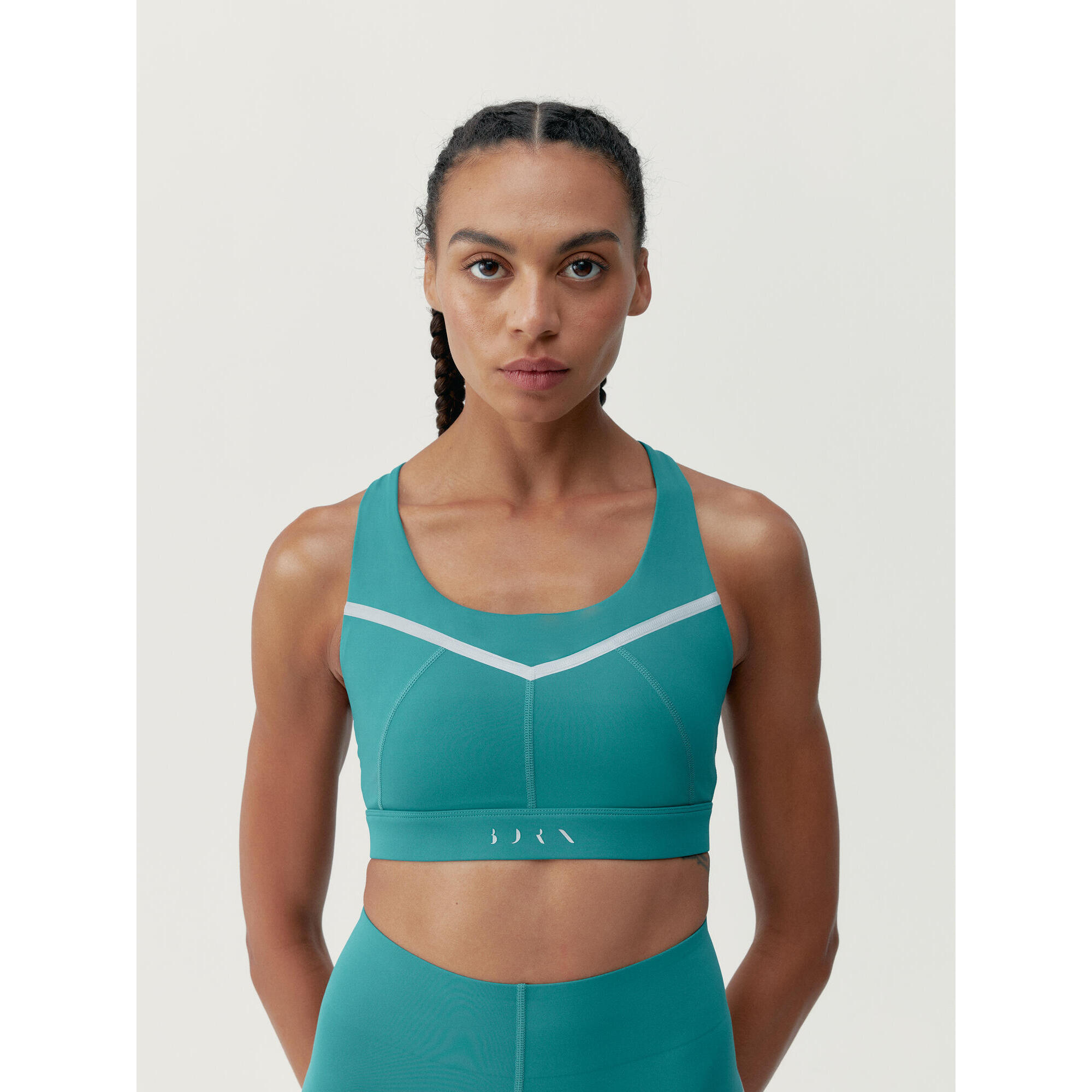 Born Living Yoga - Top De Sport Femme Luna Born Living Yoga - Brassière - Bleu|gris|vert - 36 Xs - Decathlon