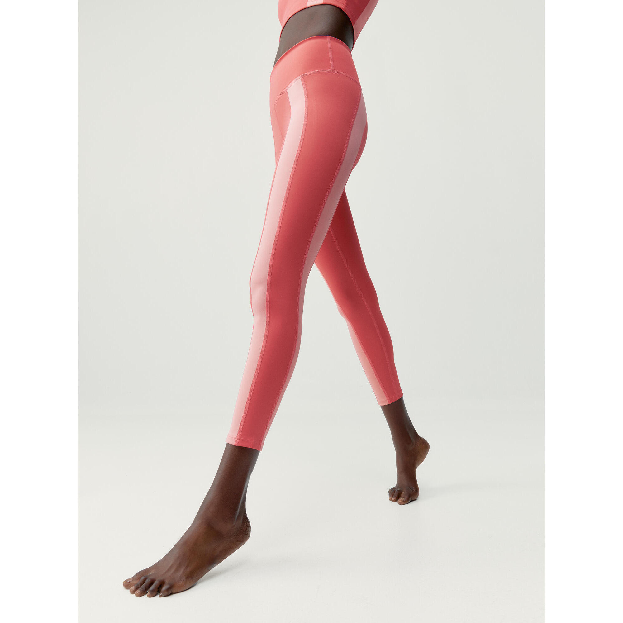 Born Living Yoga - Legging De Sport Femme Bindi Born Living Yoga - Legging - Orange|rose|rouge - 36 Xs - Decathlon