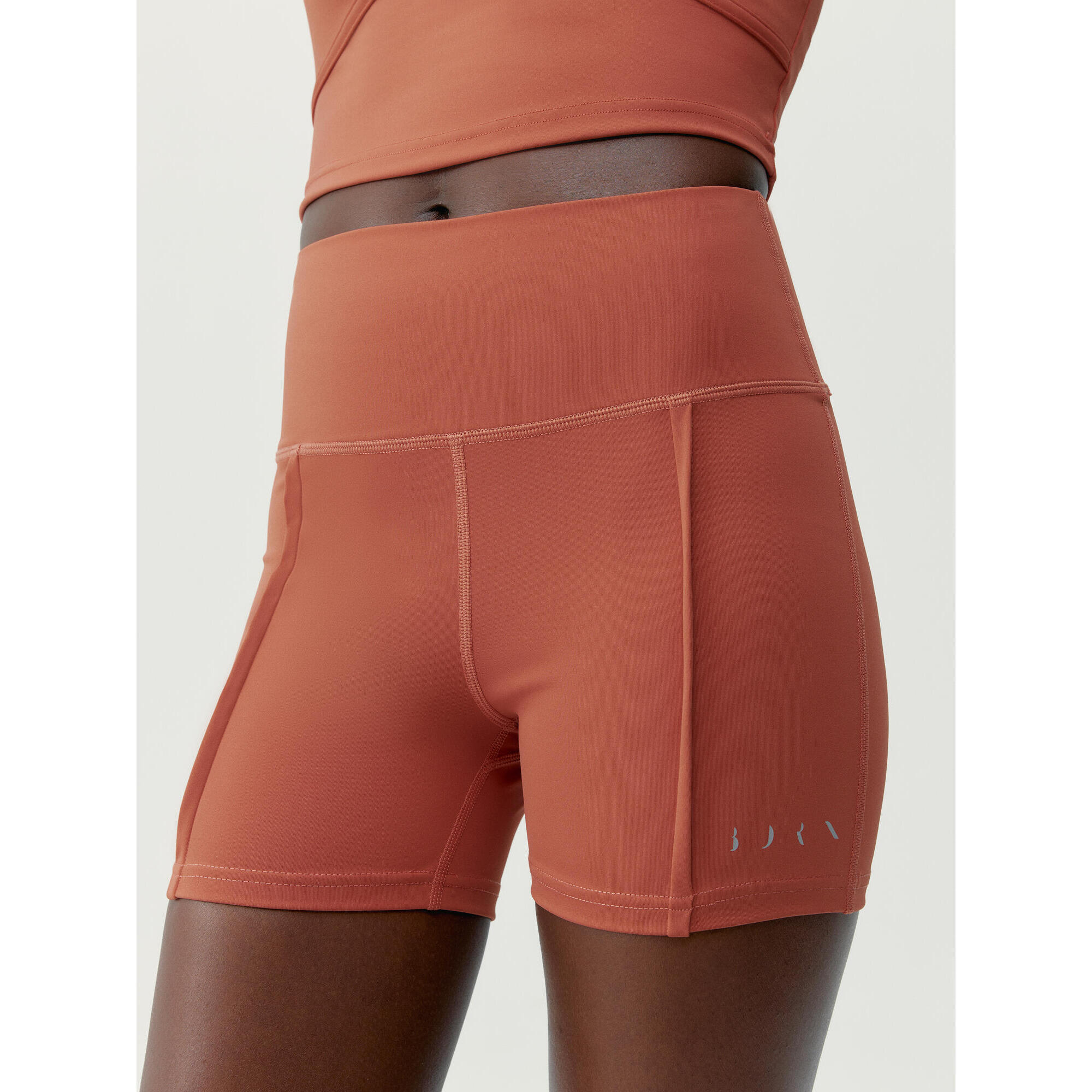 Born Living Yoga - Sayani Born Living Yoga Short Pour Femme - Short - Orange|rouge - 42 M/l - Decathlon