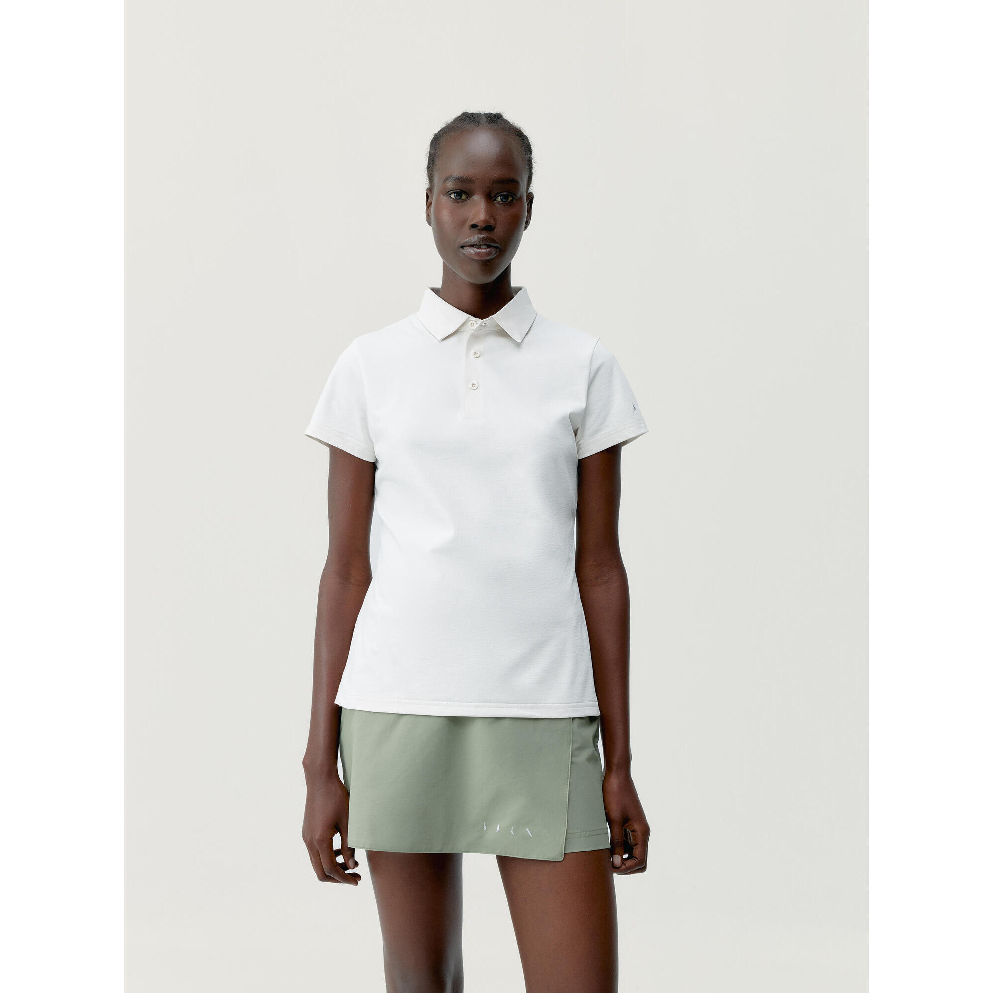 Born Living Yoga - T-shirt De Sport Femme Open Polo Born Living Yoga - T-shirt Manches Courtes - Blanc - 40 M - Decathlon