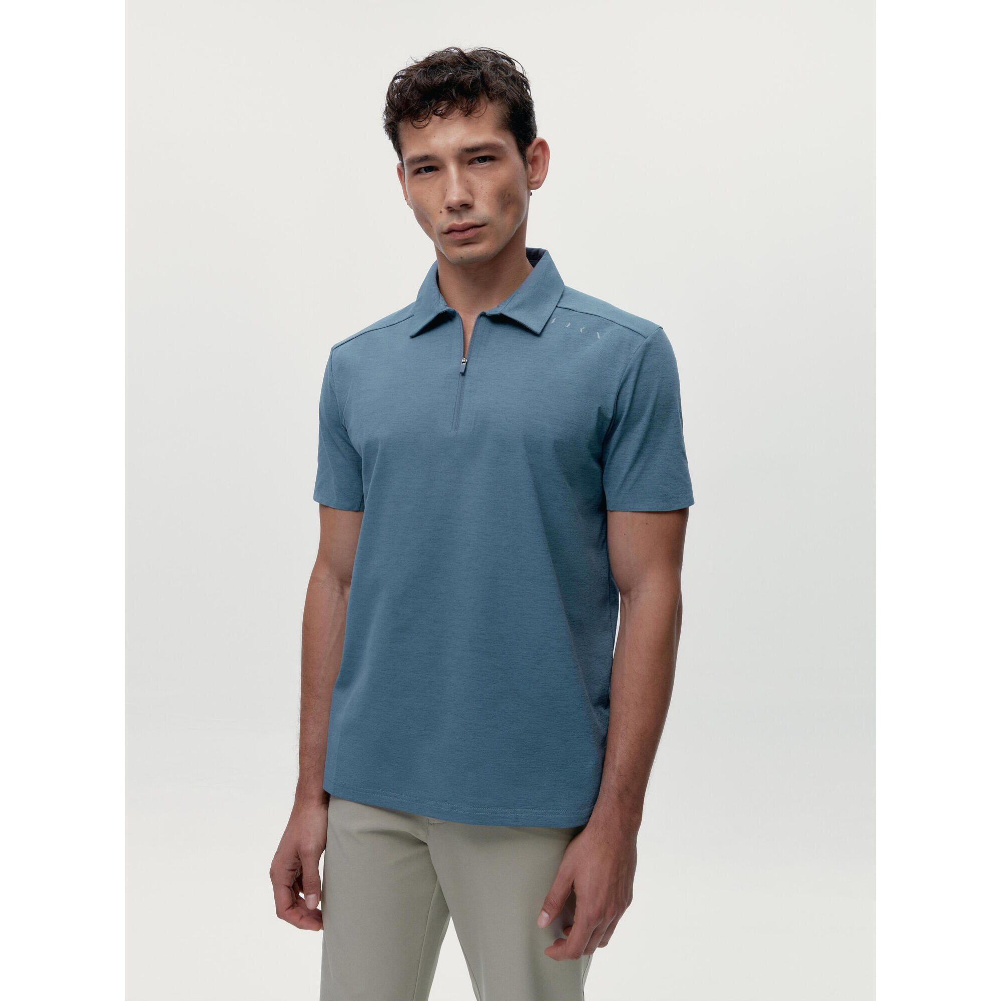 Born Living Yoga - Polo De Sport Pour Hommes Kariba Born Living Yoga - T-shirt Manches Courtes - Bleu|gris|mauve - S - Decathlon