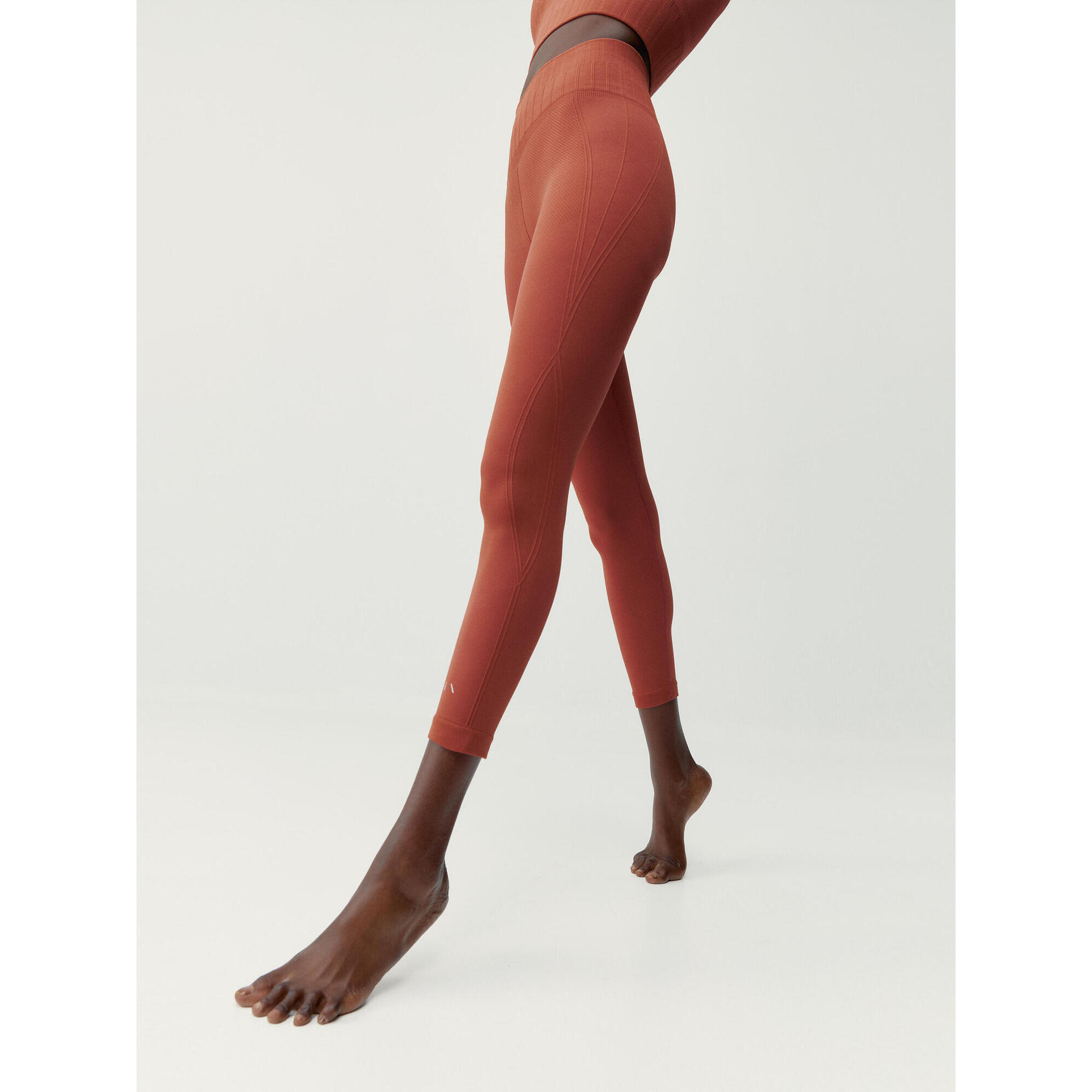 Born Living Yoga - Legging De Sport Femme Annapurna Born Living Yoga - Legging - Orange|rouge - 42 M/l - Decathlon