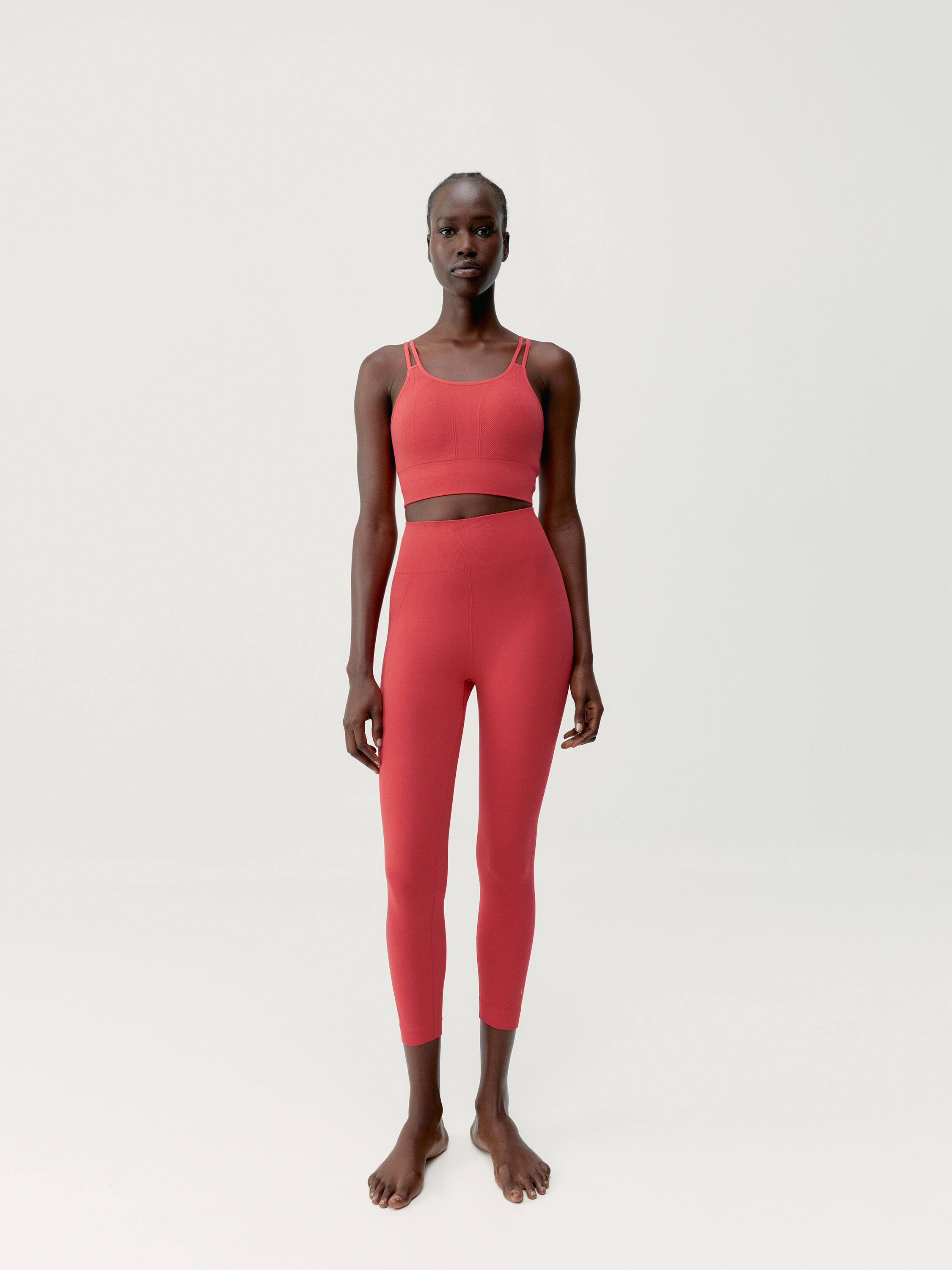 Damen-Sportleggings Blume Seamless Capri 4/6