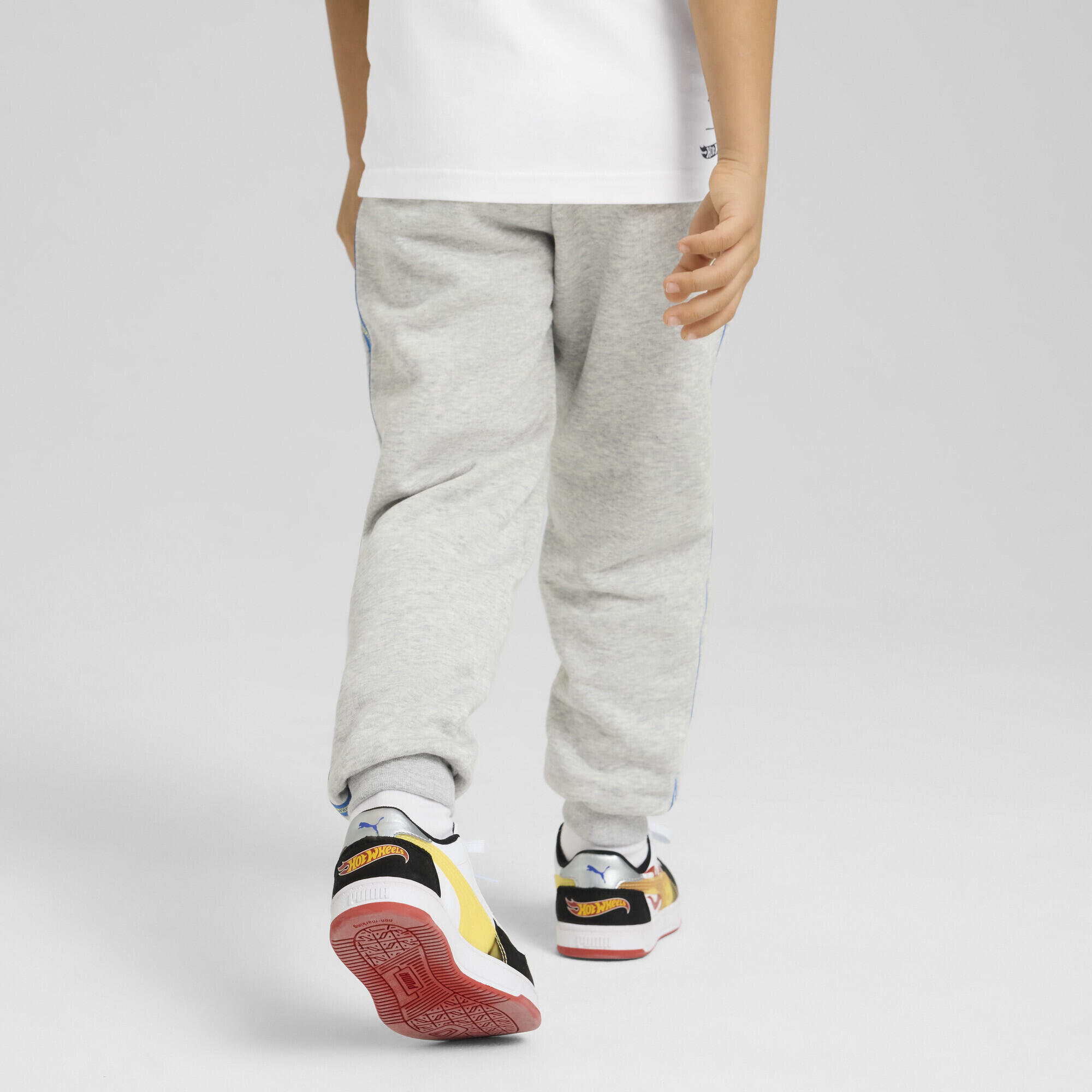 Pantaloni della tuta PUMA x HOT WHEELS™ per bambini PUMA Light Gray Heather 3/7