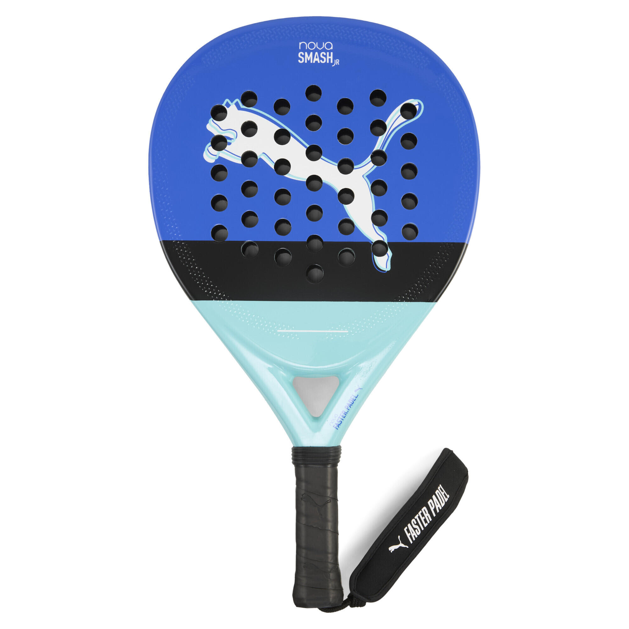 PUMA NOVA PADEL SMASH padelracket voor jongeren PUMA Vivid Blue Black Safe Lake White