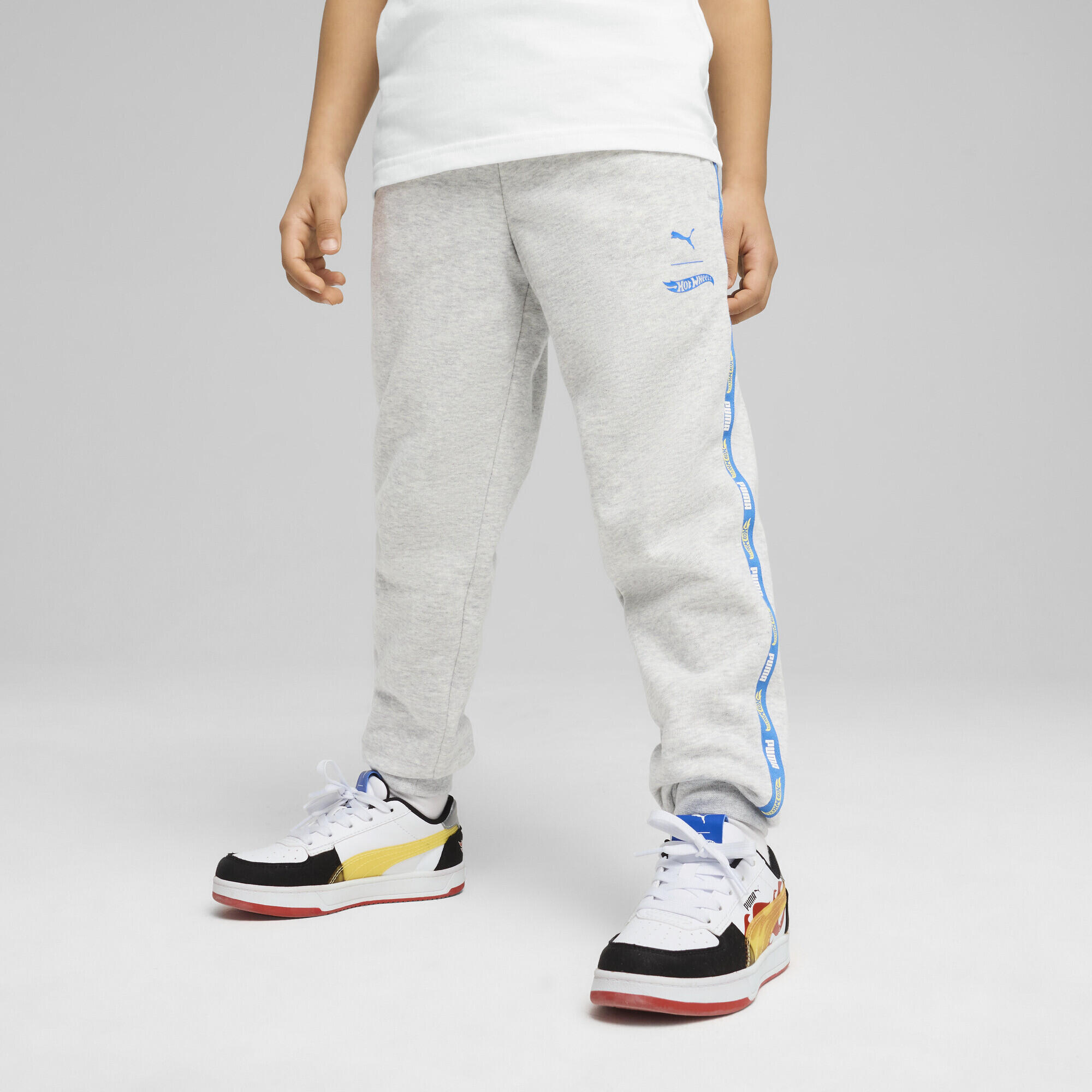 Pantaloni della tuta PUMA x HOT WHEELS™ per bambini PUMA Light Gray Heather 2/7