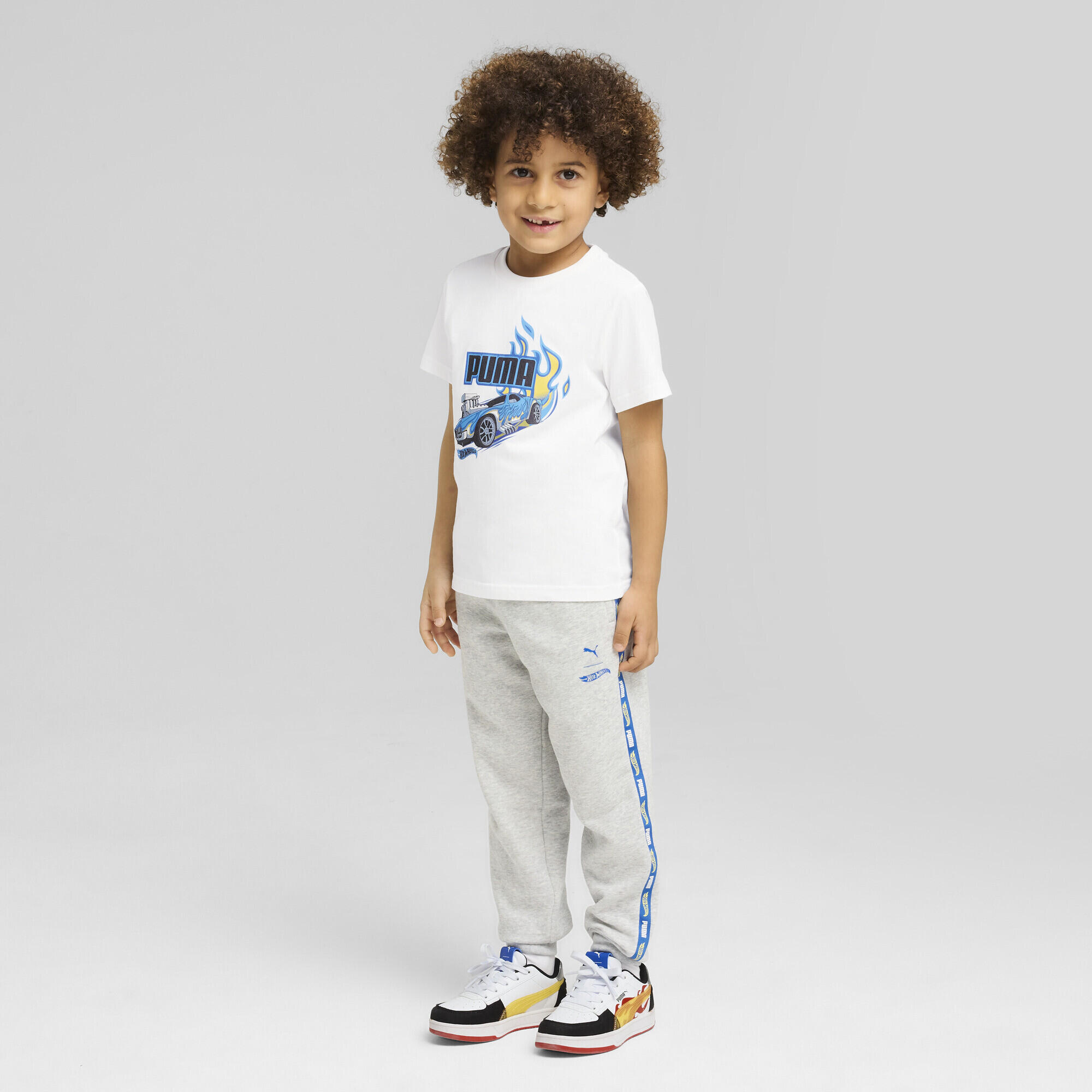 Pantaloni della tuta PUMA x HOT WHEELS™ per bambini PUMA Light Gray Heather 5/7