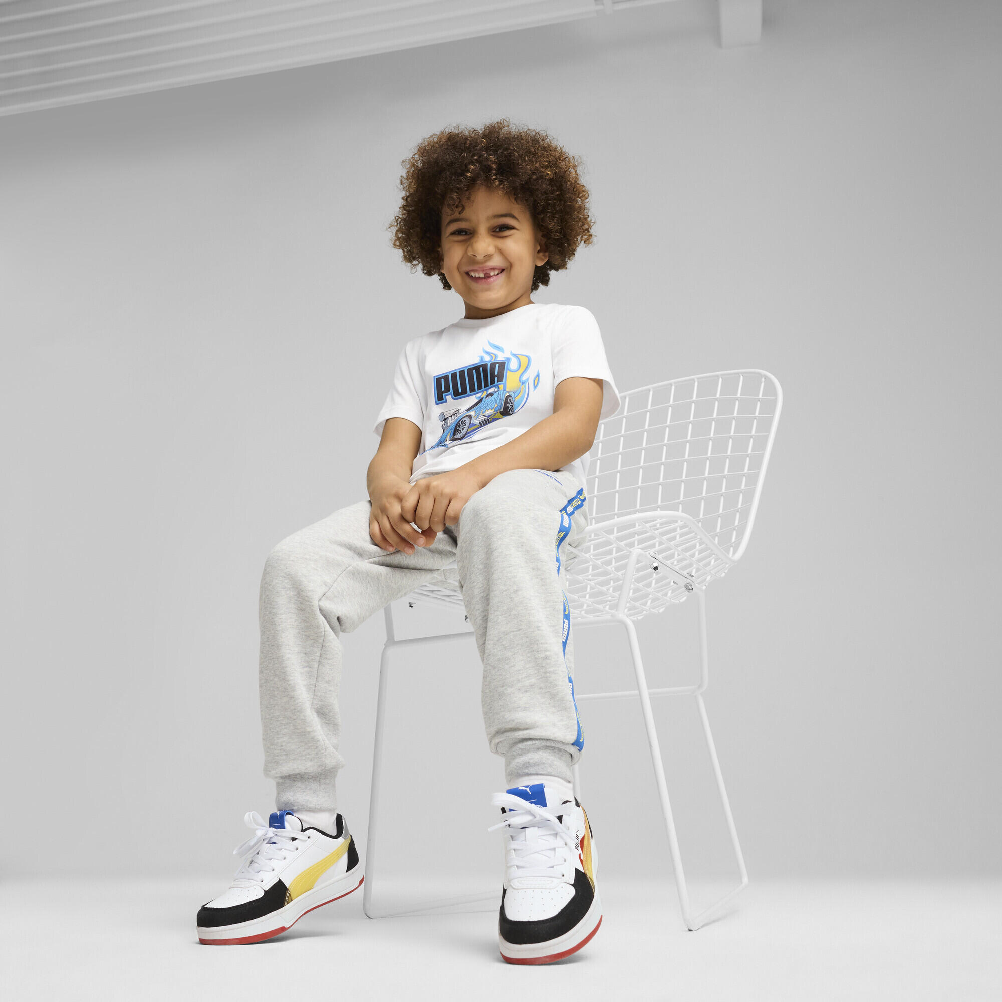 Pantaloni della tuta PUMA x HOT WHEELS™ per bambini PUMA Light Gray Heather 4/7
